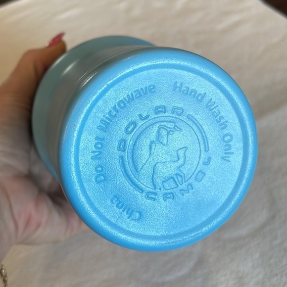 💐5/25 polar camel light blue 30 ounce insulated coffee tea drink tumbler - Picture 3 of 5